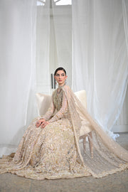Pakistani Bridal Dress in Open Gown and Lehenga Style Online