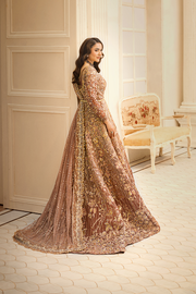 Pakistani Bridal Dress in Open Wedding Gown Style