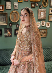 Pakistani Bridal Dress in Pishwas Frock Lehenga Style Online