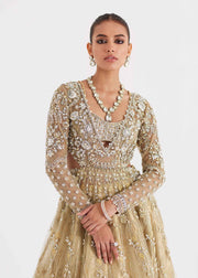 Pakistani Bridal Dress in Pishwas Lehenga Style