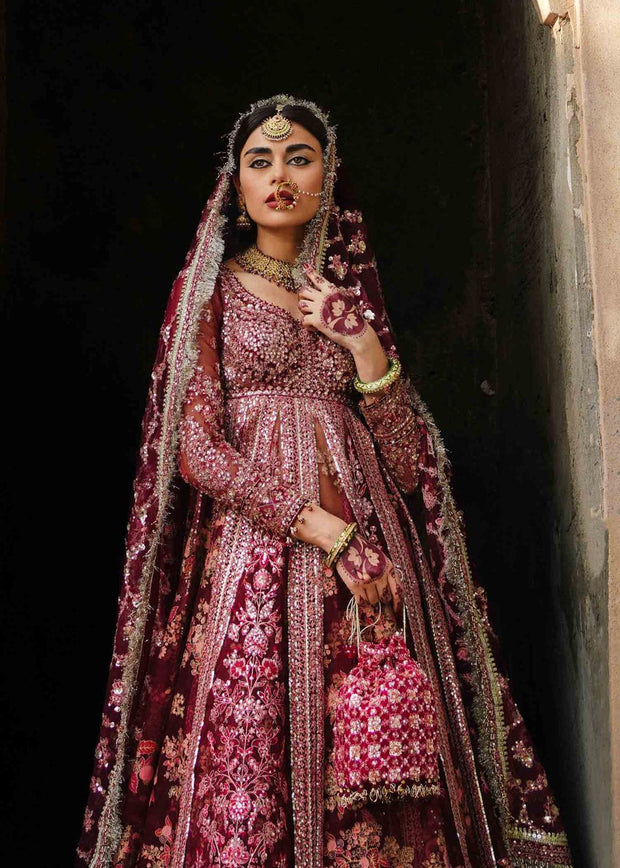 Pakistani Bridal Dress in Pishwas and Sharara Style Online