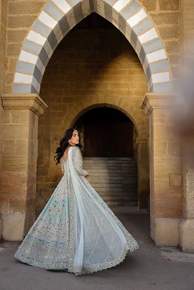 Pakistani Bridal Dress in Premium Gown Dupatta Style Online