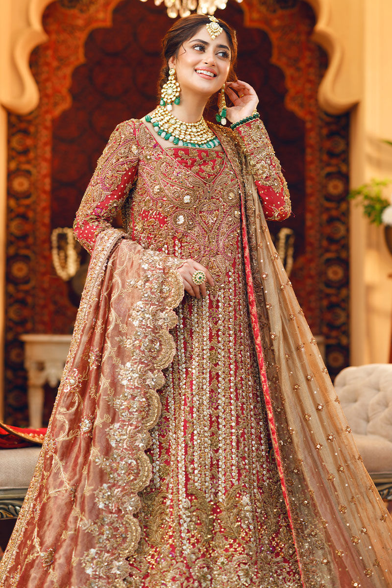Elevate Your Look with a Red Pakistani Bridal Lehenga