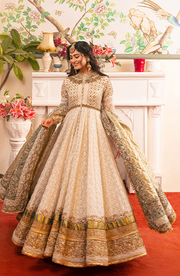Pakistani Bridal Dress in Royal Pishwas Frock Style
