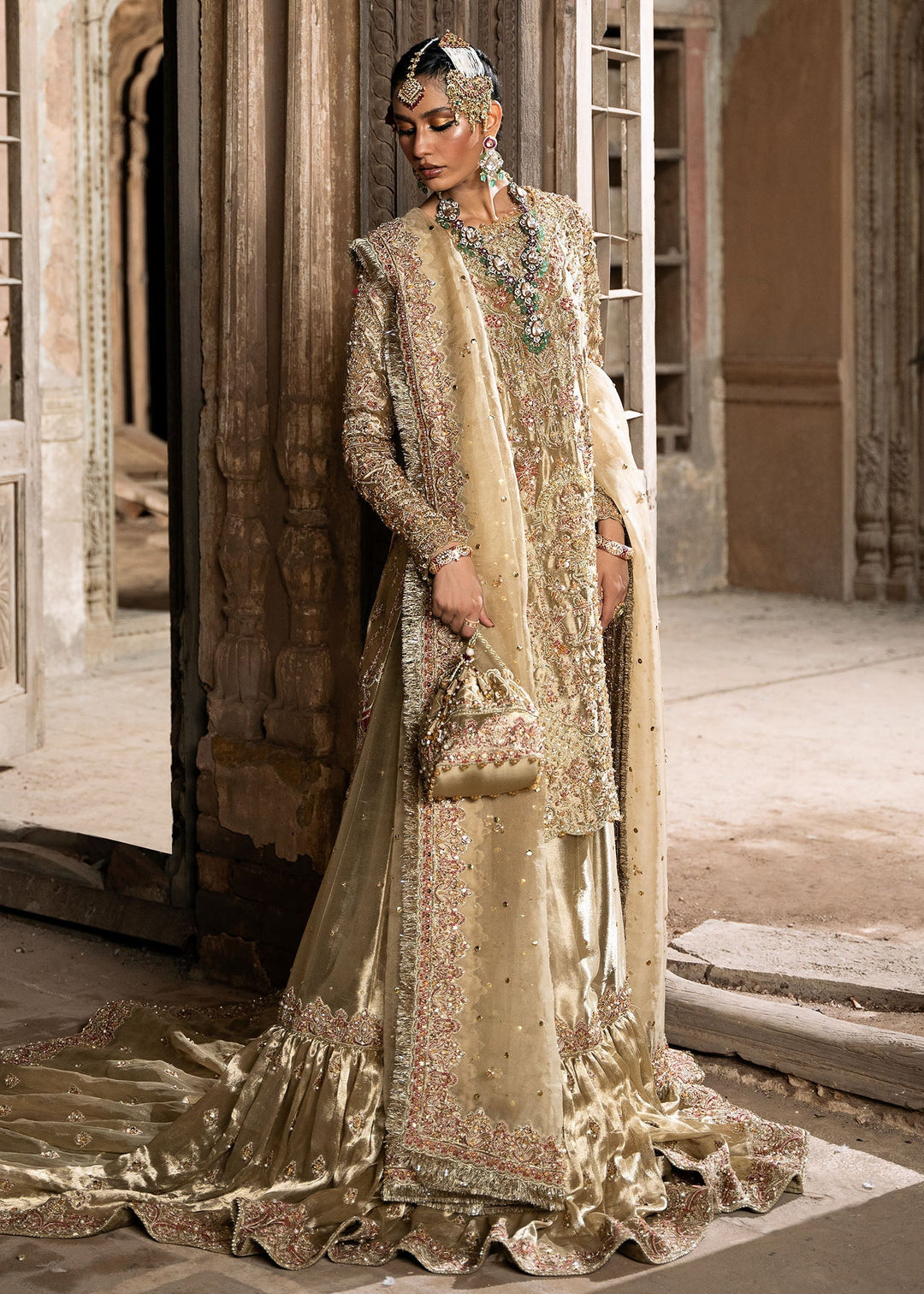 Gorgeous Pakistani Bridal Dress in Gharara Style