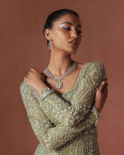 Pakistani Bridal Dress in Wedding Gown Dupatta Style Online
