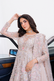 Pakistani Bridal Dress in Wedding Gown and Dupatta Style