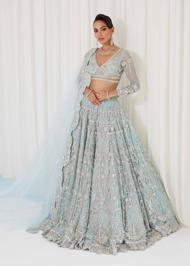 Pakistani Bridal Dress in Wedding Lehenga Choli Style