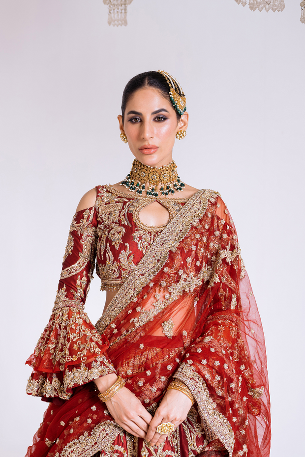 Pakistani Bridal Lehenga Choli Dress for Wedding