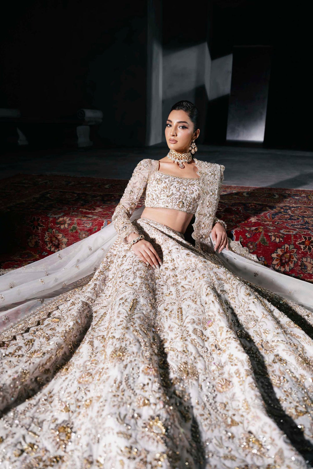 Bridal Lehenga Choli and Dupatta Dress for Wedding