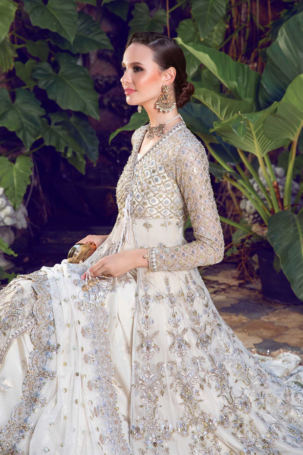 Pakistani Bridal Lehenga Gown and Dupatta Wedding Dress Online
