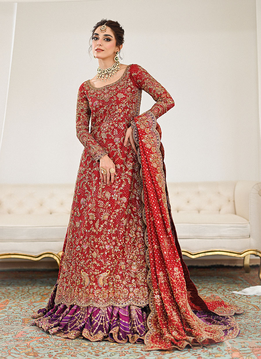 Pakistani wedding dress red - België