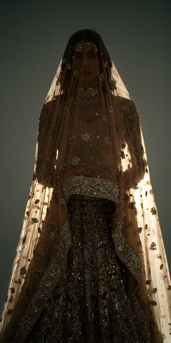 Pakistani Bridal Outfit in Wedding Lehenga Gown Style Online