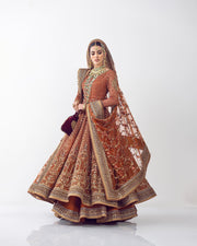 Pakistani Bridal Pishwas Frock Dress for Wedding