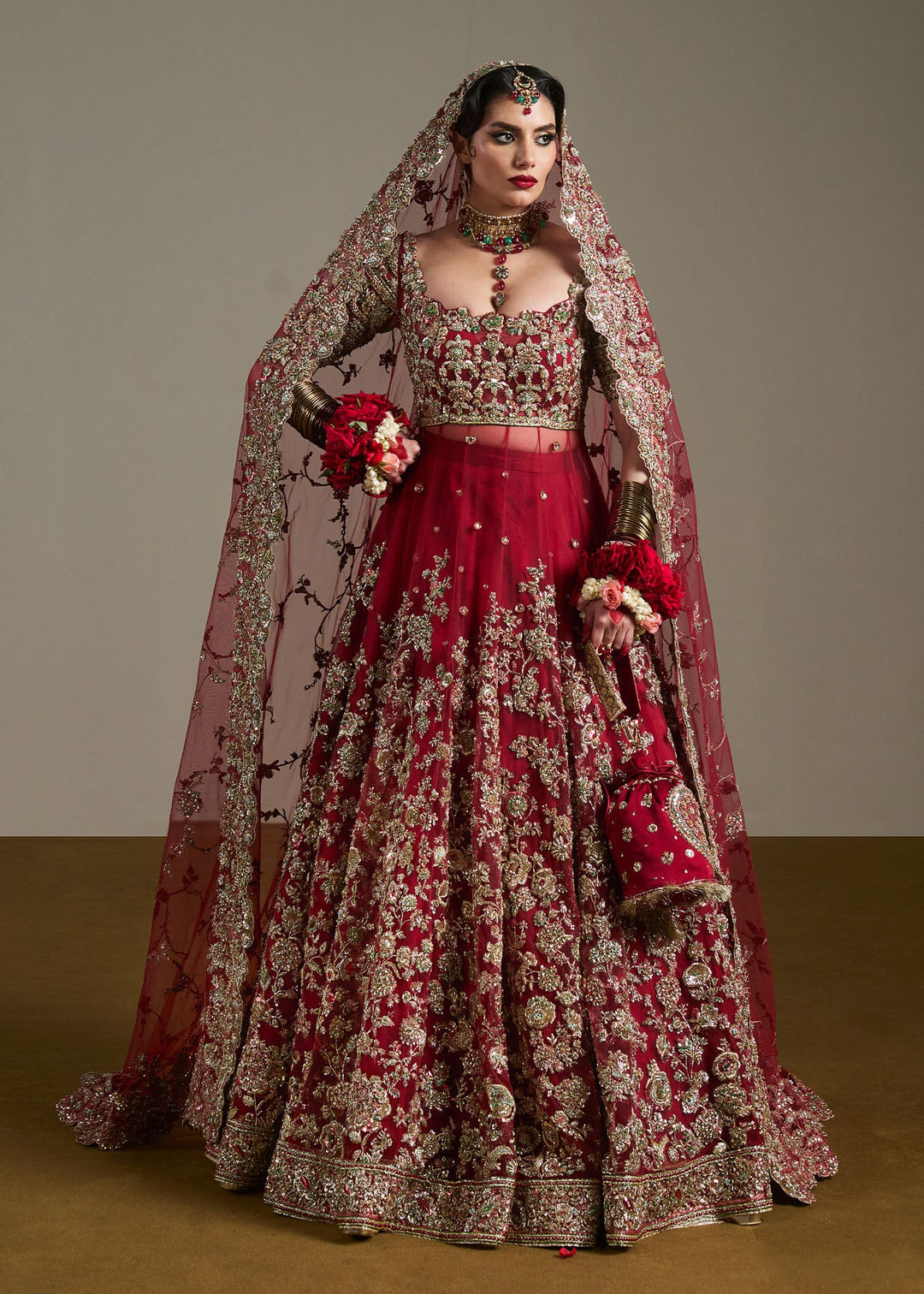 Pakistani Bridal Pishwas Lehenga Dress in Mississauga Ontario