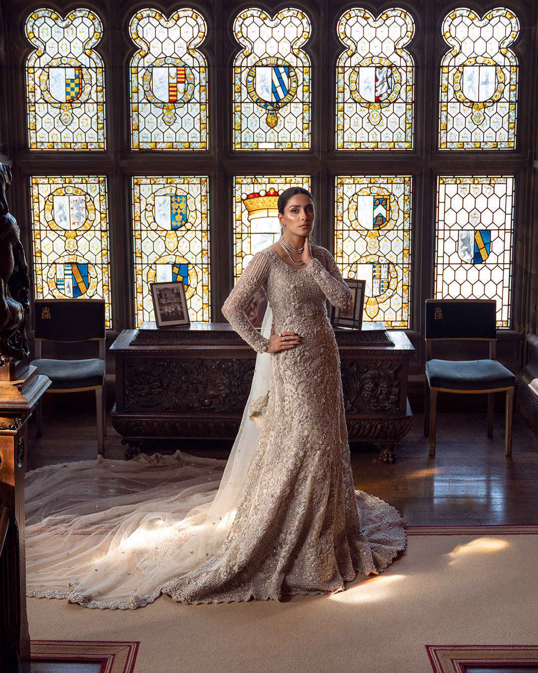 Elegant Pakistani Bridal Gown - Exquisite Bridal Dresses