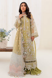 Pakistani Embroidered Kameez Crushed Sharara Yellow Wedding Dress