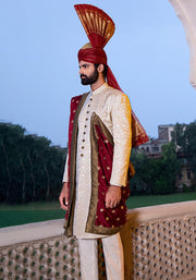 Pakistani Groom Dress in Traditional Sherwani Style