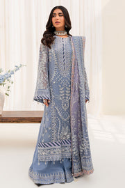 Pakistani Kameez Sharara Heavily Embroidered Grey Wedding Dress