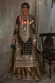Pakistani Mehndi Dress in Sharara Kameez and Dupatta Style