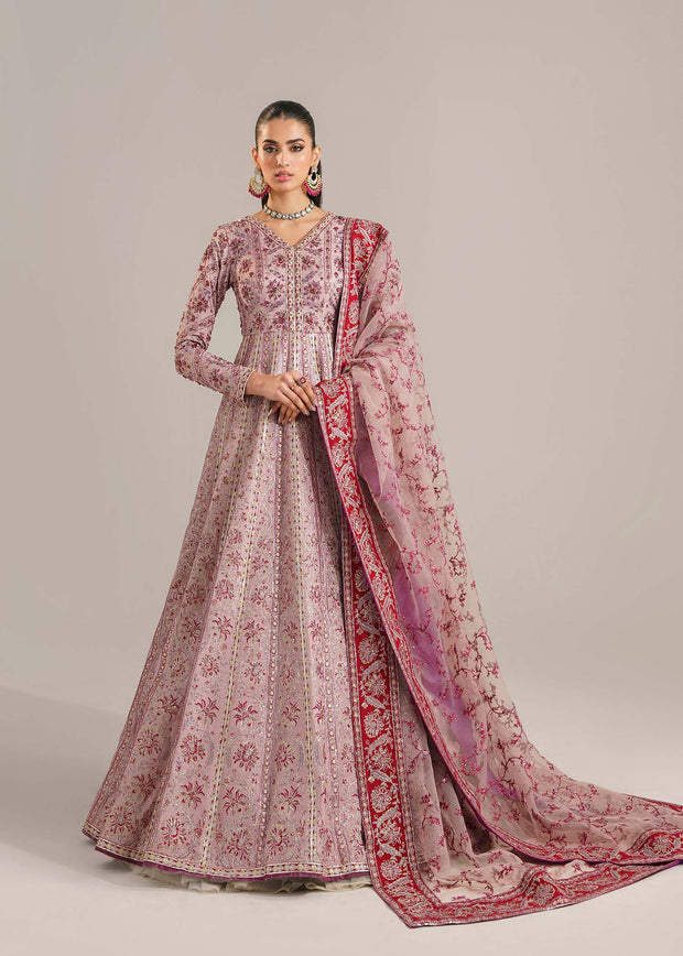 Pakistani Party Dress in Pishwas and Dupatta Style