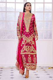 Pakistani Pink Dress in Wedding Kameez Trouser Style