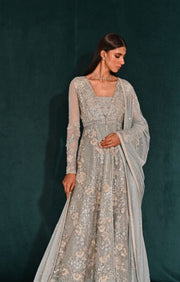 Pakistani Pishwas Frock with Wedding Lehenga Dress