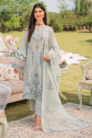 Pakistani Salwar suit Embroidered Grey Salwar Kameez with Dupatta