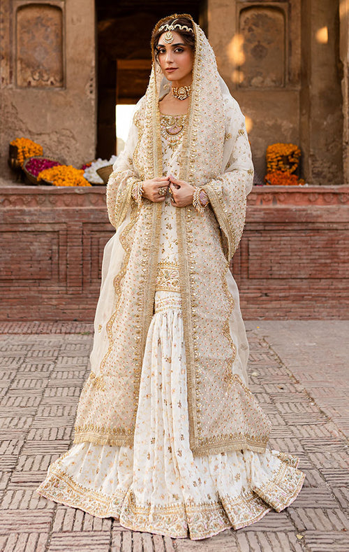 Elegant Pakistani Bridal Gharara Kameez Dress