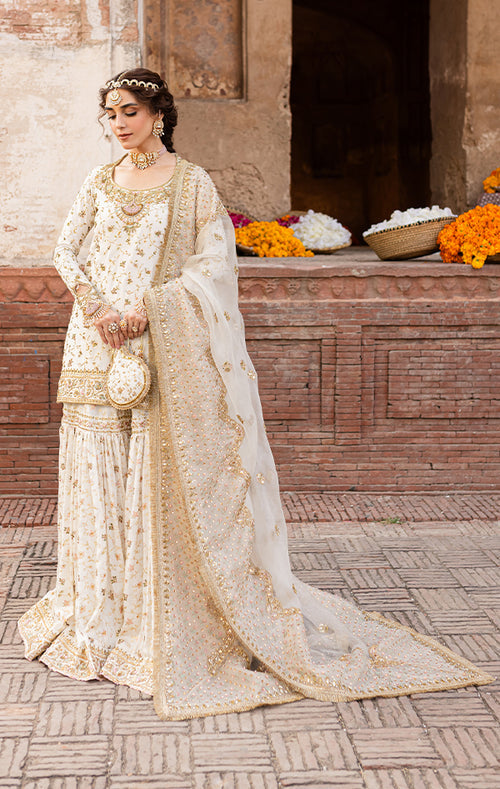 Pakistani Wedding Dress in Bridal Gharara Kameez Style