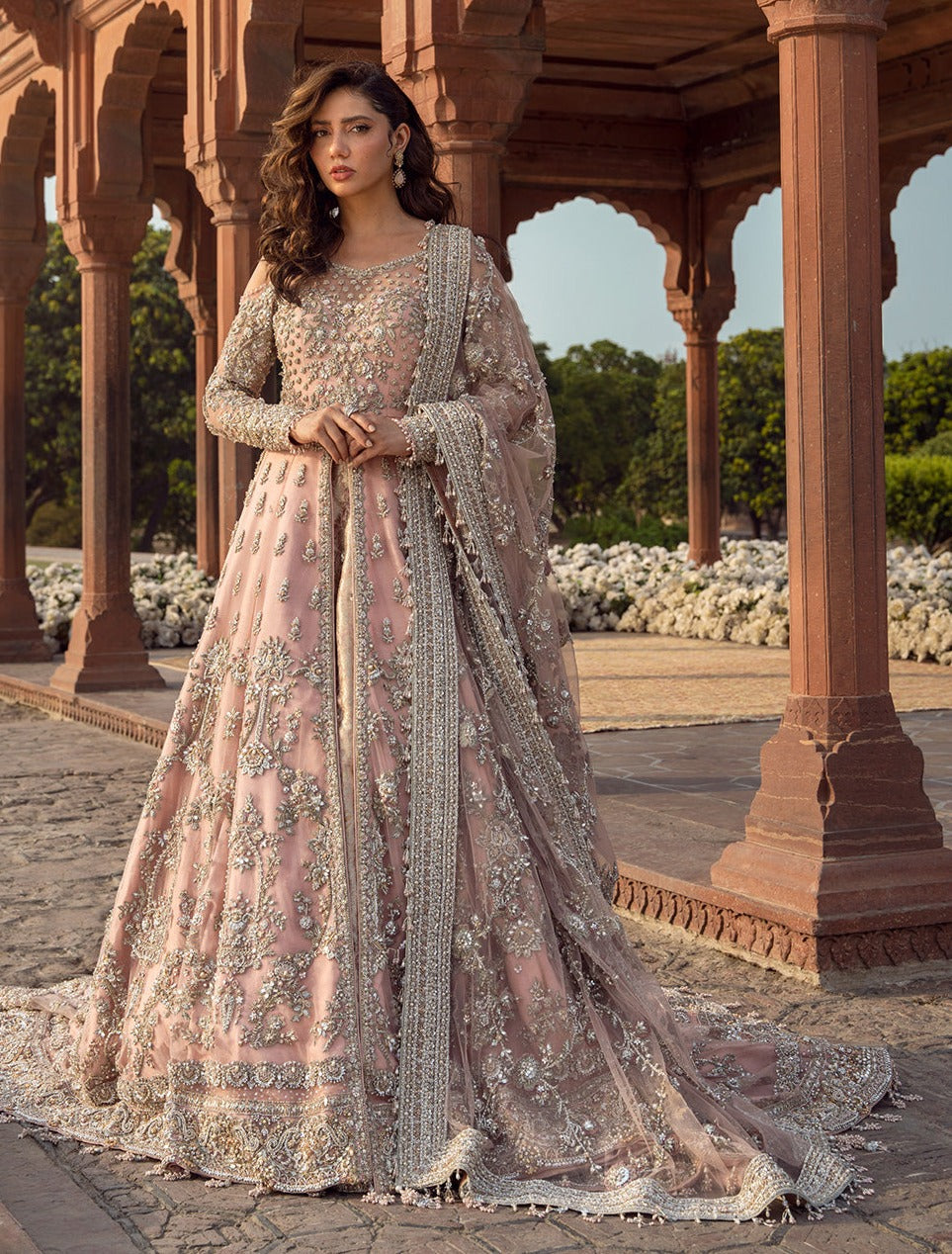 Pakistani Wedding Dress in Bridal Lehenga Gown Style – Nameera by Farooq