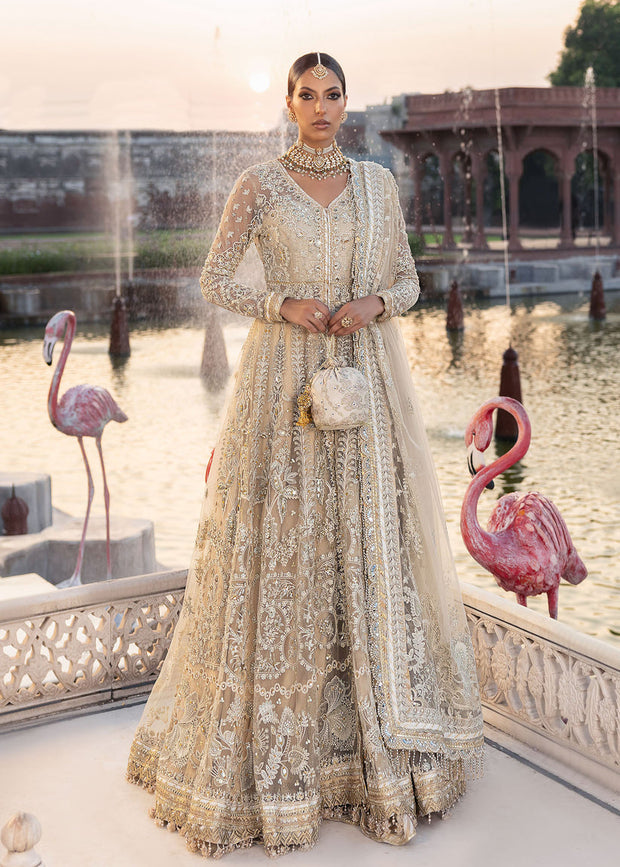 Pakistani Wedding Dress in Bridal Pishwas Lehenga Style
