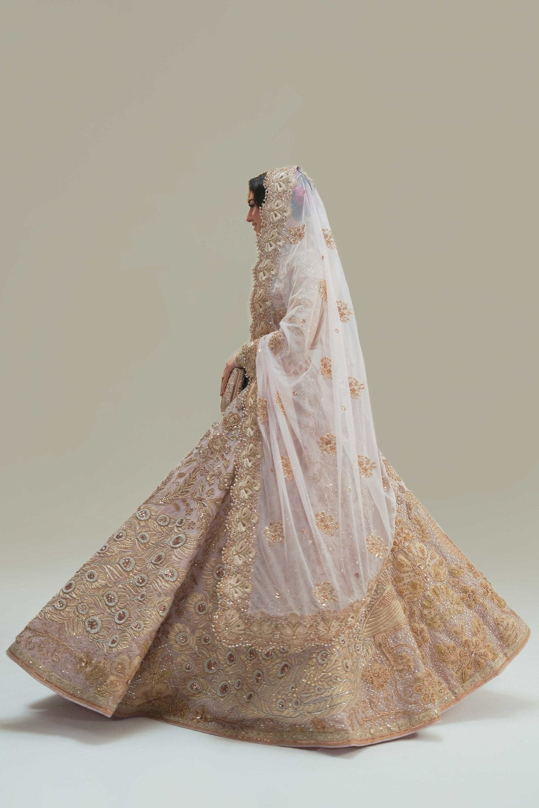 Elegant Pakistani Bridal Lehenga in Choli Style
