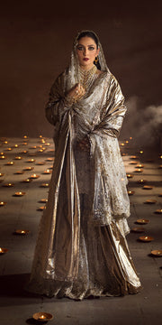 Pakistani Wedding Dress in Kameez Gharara Style