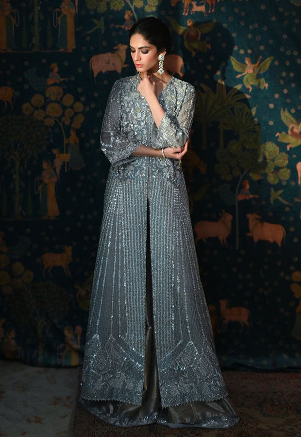 Pakistani Wedding Dress in Kameez Sharara Dupatta Style Nameera