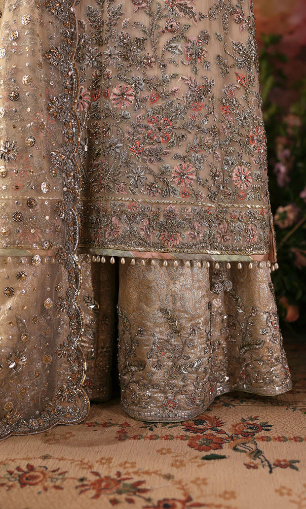 Pakistani Wedding Dress in Kameez Trouser Dupatta Style