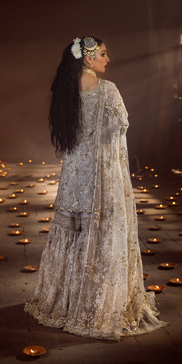 Pakistani Wedding Dress in Kameez and Gharara Style