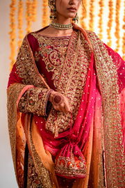 Pakistani Wedding Dress in Long Kameez Style