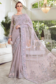 Pakistani Wedding Dress in Luxurious Net Saree style