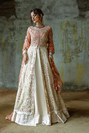 Pakistani Wedding Dress in Net Pishwas Lehenga Style Online