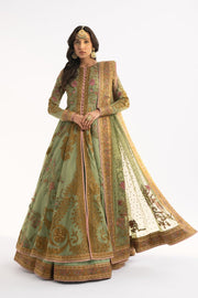 Pakistani Wedding Dress in Open Anarkali Lehenga Style