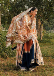Pakistani Wedding Dress in Open Gown Lehenga Style