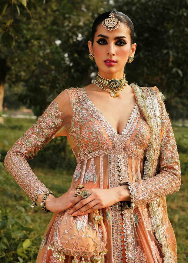 Pakistani Wedding Dress in Open Gown and Lehenga Style Online