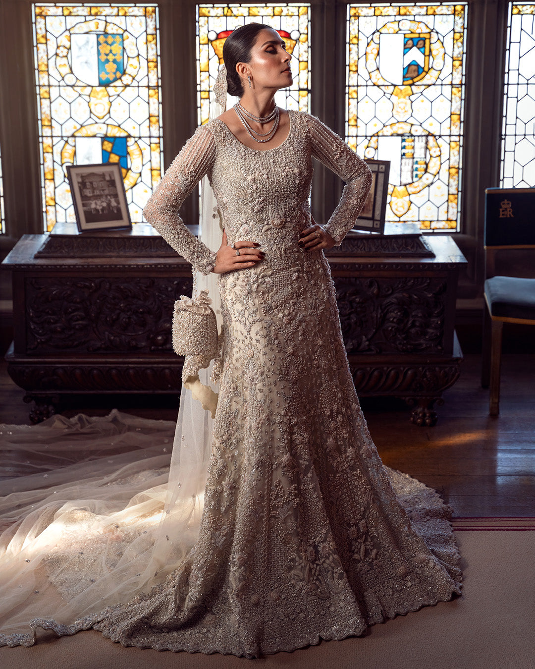 Elegant Pakistani Bridal Gown - Exquisite Bridal Dresses
