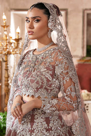 Pakistani Wedding Dress in Traditional Net Maxi and Dupatta Style