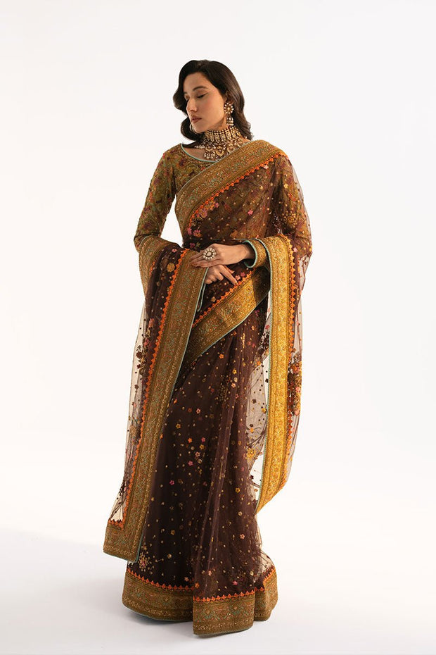 Pakistani Wedding Dress in Traditional Saree Style