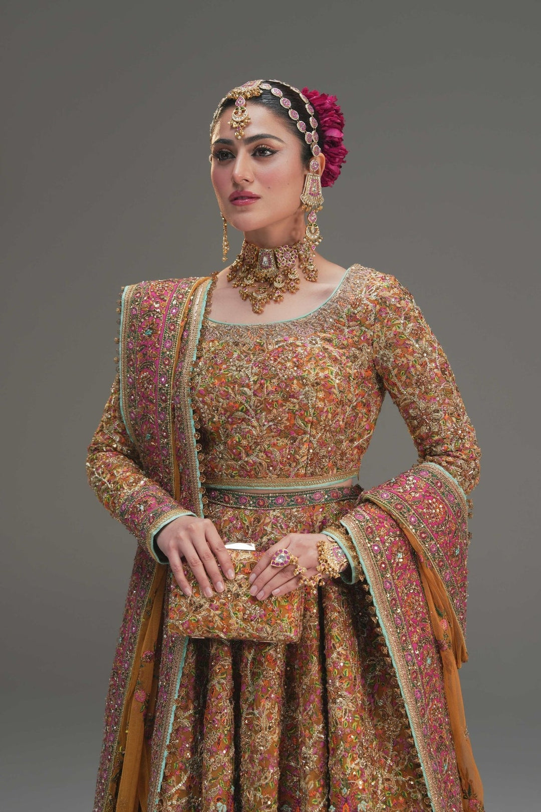 Elegant Yellow Pakistani Bridal Lehenga for Weddings