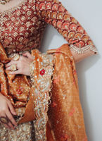 Pakistani Bridal Dress In Lehenga Choli Style