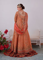 Pakistani Bridal Dress Kalidaar Front Open Bridal With Farshi Lehnga