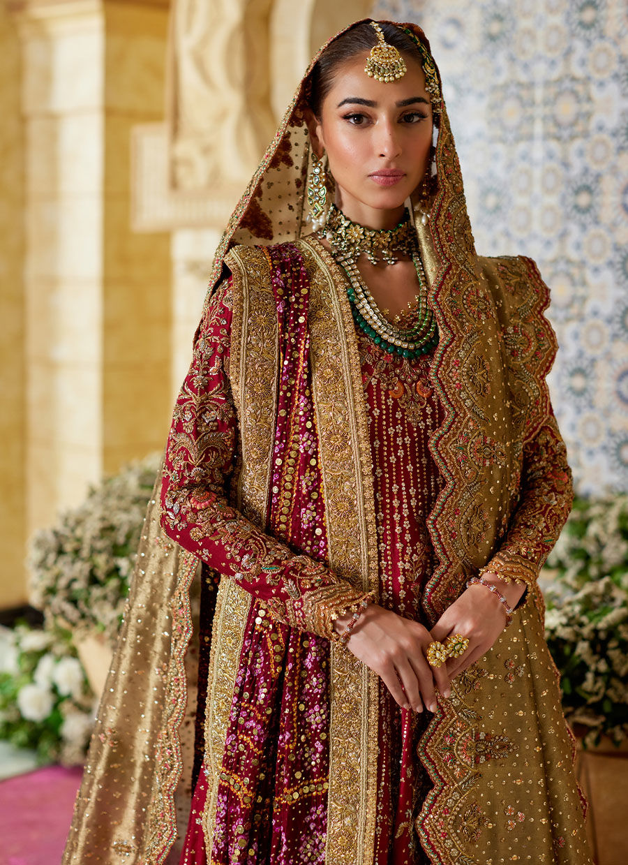 Elegant Classic Farshi Bridal Lehenga - Pakistani Bridal Dresses